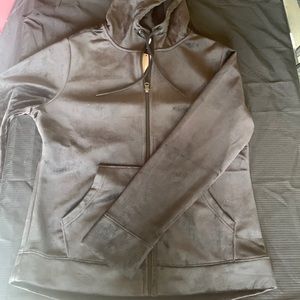 Time And Tru, M (8-10), Black Velour Jacket